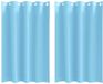 vidaXL Blackout Gordijnen met Ringen 2 st Lichtblauw 175 x 140 cm