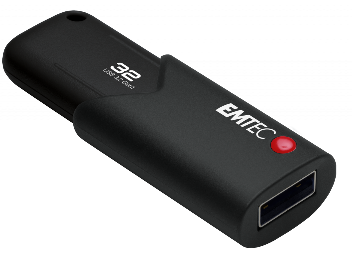 Emtec B120 Click Secure 32GB USB-stick Zwart