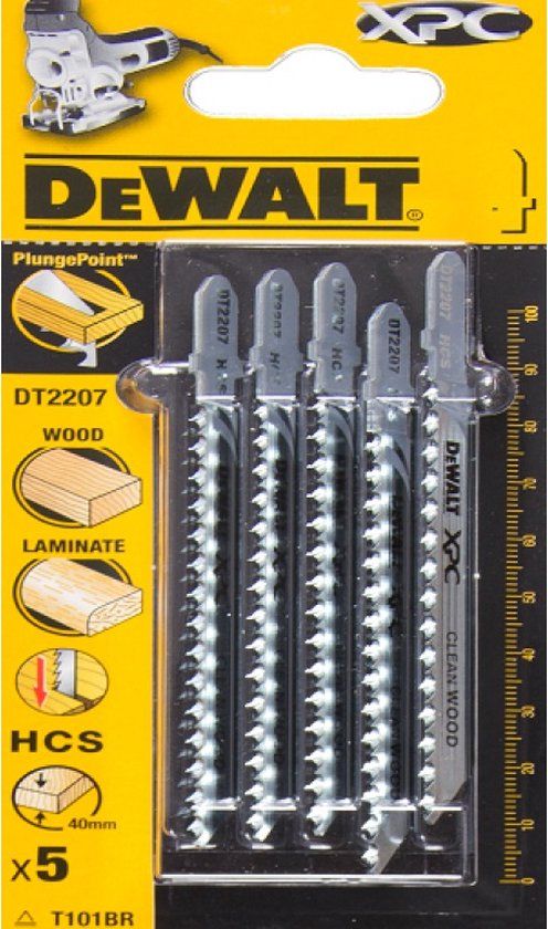 DeWalt DT2207 Decoupeerzaagblad - Hout / Laminaat (5st)