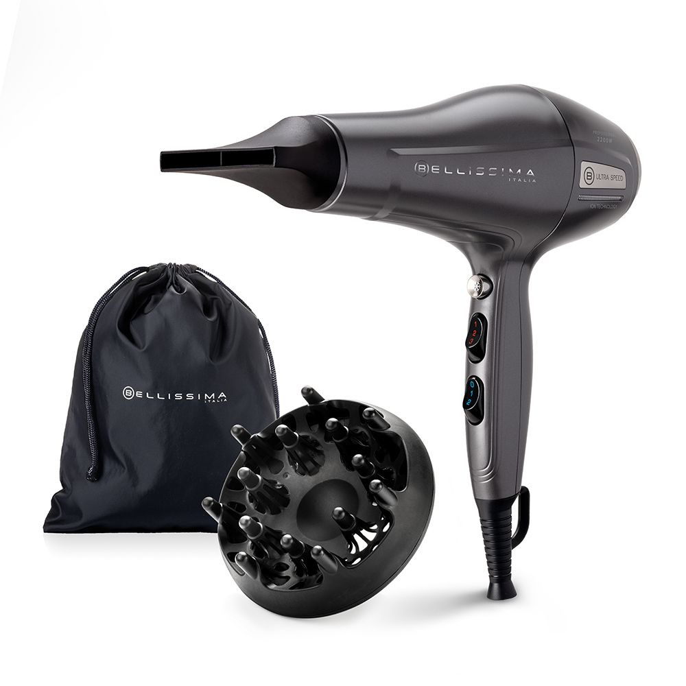Bellissima 11859 haardroger 2200 W Grijs, Zilver