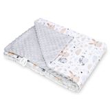 Totsy Baby Babydeken Knuffeldeken All-season deken 100x75 cm minky – dubbelzijdig fleece katoen warm zacht donzig kinderen newborn – wiegdeken kinderwagen omkeerbaar peuter Oeko-Tex Uilen