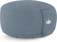 Lotuscrafts Yogakussen Meditatiekussen Rond Lotus - zithoogte 15cm - marineblauw