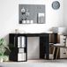 Maison Exclusive - Bureau, finition bois imitation chêne noir, matériau composite