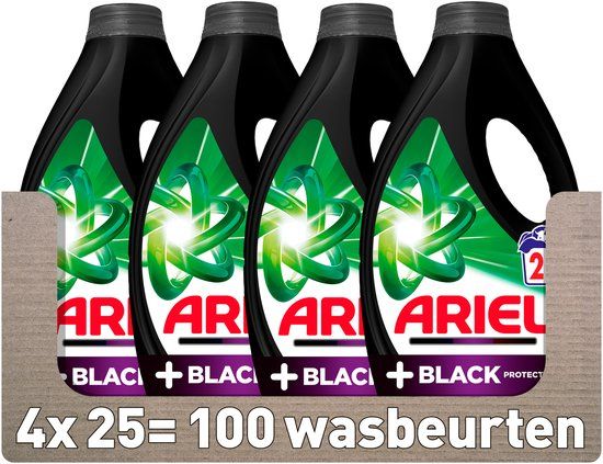 Ariel Wasmiddel + Zwart Bescherming - 100 Wasbeurten - Vloeibaar