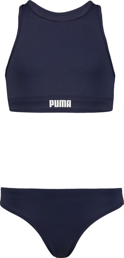 Puma Racerback Meisjes Bikiniset - Maat 128 - Navy