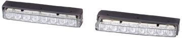 HELLA 2PT 980 860-801 LED-Dagrijverlichtingsset - LEDayLine 15 - 12V - rechthoekig - Inbouw - Lenskleur: Transparent - Kabel: 2800mm - Voertuigfront - Set