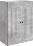 vidaXL Wandkast Betongrijs 66 x 34,5 x 90 cm Bewerkt hout