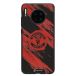 Manchester United Coque de Téléphone 3D Officielle – Design Abstrait Rouge et Noir