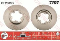 TRW Remschijf DF2389S