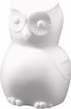 Rayher hobby materialen Rayher Piepschuim uilen knutsel dieren figuur - wit - 22 cm
