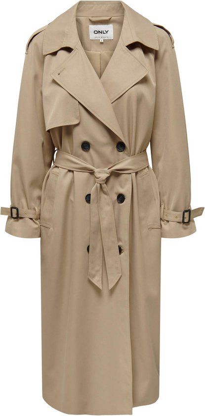ONLY ONLCHLOE Trenchcoat Double B. OTW NOOS Women's Jacket - Size XS - Tannin