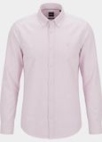 Hugo Boss BOSS Black Overhemd heren Roze Slim Fit Katoen Lange Mouw XL