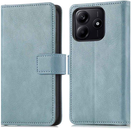 imoshion Hoesje - Geschikt voor Xiaomi Redmi Note 14 5G - Luxe Bookcase - Lichtblauw