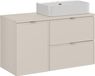 Trust Ensemble de meubles 100 cm avec plateau et lavabo à poser