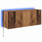 vidaXL TV Wandkast Oud Hout Bewerkt Hout