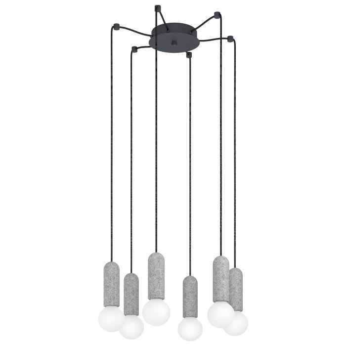 EGLO Giaconecchia Hanglamp - E27 - Ø 18 cm - Grijs