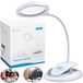 Lampe loupe LED avec facteur de grossissement 5x/10x, avec pince, 15 LED, rechargeable, blanc