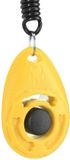 Okado Hondenclicker met Polskoord – Clicker voor Hondentraining – Geel