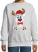 Bellatio Decorations Kersttrui - sweater - voor jongens / meisjes - Merry Christmas - grijs - Kerst ijsbeer 152/164