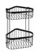 WENKO Classic Plus Black - Doucherek - Hoekmodel - Zwart Staal - Mat Zwart