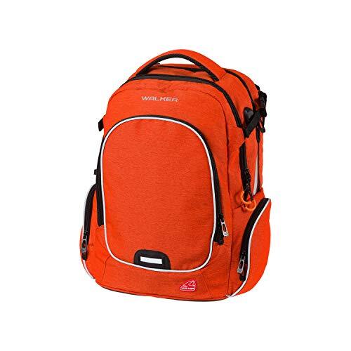 Walker Rugzak Campus Evo Wizzard Red Melange, met 3 vakken, laptopvak, zijzakken, ademende bekleding, verstelbare heup-, schouder- en borstband, ca. 32 x 46 x 23 cm, 34 liter