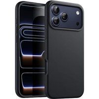 Apple iPhone 17 Pro Max - housse etui silicone gel fine + film ecran - NOIR