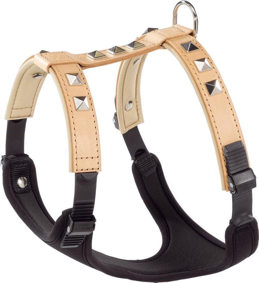 Ferplast Giotto Luxor Beige Medium - Hondenhalsband - Leer - Beige