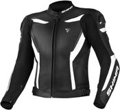 SHIMA Chase Zwart Wit Leren Motorjas - Jas