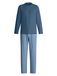 CALIDA Pyjama lang 'Relax Streamline' blauw