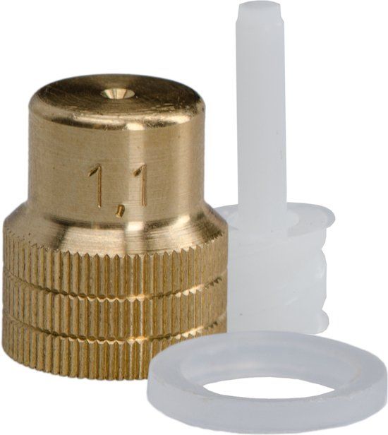 MESTO Spuitdop 1,1 mm met Wervel - brons