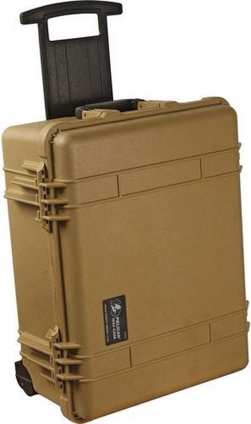 Peli 1560 Waterdichte Transport Koffer Voor Elektronische En Optische Apparatuur, Ip67 Water- En Stofdicht, Capaciteit: 44L, Gemaakt In Duitsland, Zonder Schuim, Kleur: Beige