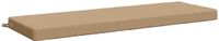 vidaXL Coussin de banc SOEST 100% Polyester Sable 140 x 50 x 8 cm