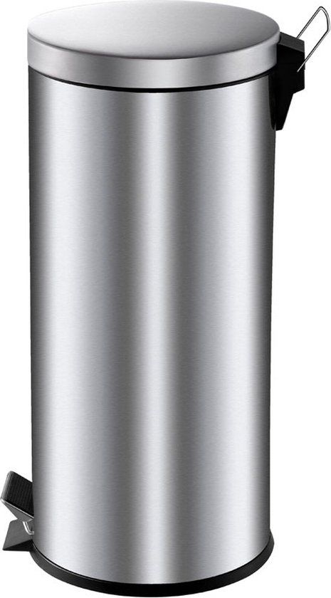 Basic V-part Pedaalemmer - 30 Liter - RVS - Rond