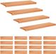 vidaXL - Trapmatten - 20 stuks - Lak - 100 x 30 x 2 cm - Massief beukenhout