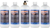 Claudius Cosmetics B.V. Kluszeep 1 liter - met gouden pomp - set van 5 stuks - Voordeelverpakking