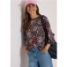 Blouse à manches 3/4 avec imprimé