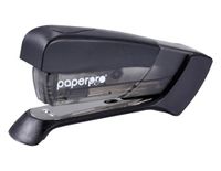 PaperPro Compacte klassieke desktopnietmachine, capaciteit 15 vel, geen inspanning, één vinger, 80% eenvoudiger nieten, zwart
