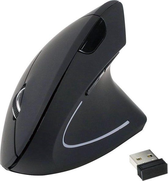 Equip 245110 Ergonomic Optical Mouse - Black