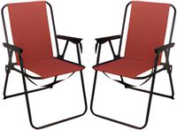 Redcliffs Klapstoel unica - 2x - terra - voor kinderen - 75 x 38 cm - metaal/polyester - campingstoel / tuinstoel