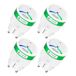 Nous Matter Slim Stopcontact Met Stroomverbruik, WLAN Stopcontact, 16A 3840W, Compatibel Met Alexa, Google Home, Tuya, Apple Home, Smart Things, App Afstandsbediening, 2,4 GHz WiFi, Pack of 4