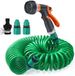 Unyqoos® Set complète tuyau d'arrosage flexible avec 8 fonctions pour jardinage et nettoyage