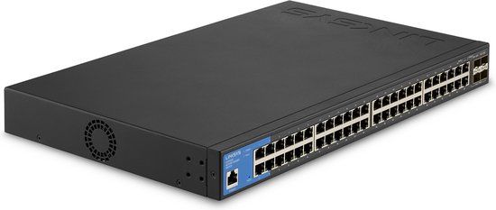 Linksys LGS352C - Network Switch - Managed - 48 Ports - 10G SFP+ Ports - Black