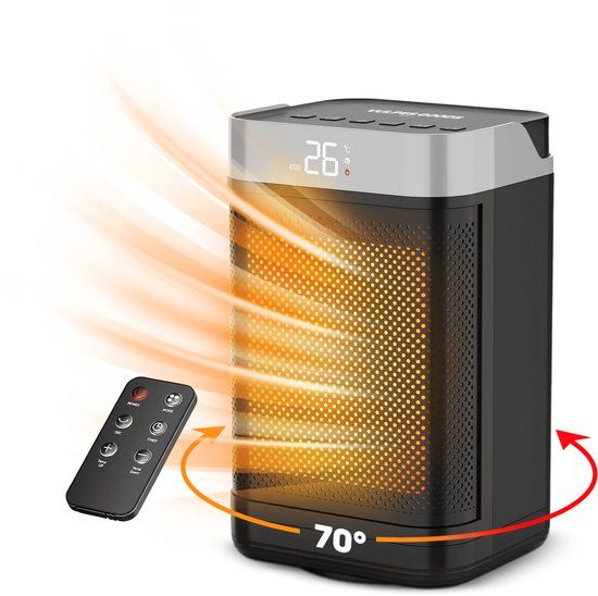 Vulpes Goods® Tech Elektrische Kachel met Afstandsbediening