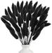 Benza Ibenzoa® 120 Stuks Luxe Zwart Gedroogd Pampasgras voor Decoratie en Bruiloften, 41-43 cm