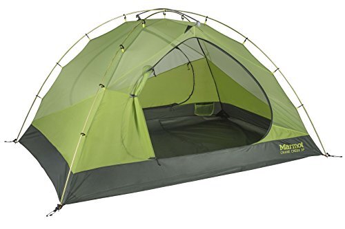 Marmot Crane Creek 3P, lichtgewicht 2/3-persoons trekkingtent, waterdichte backpacktent voor kamperen en wandelen, ara groen/krokodil, 3 personen