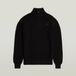 G-Star Honey comb structure skipper knit Heren Gebreide truien S Katoen dk black