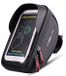 XPhonew Sacoche de guidon de vélo, support de téléphone de vélo, sacoche de tube supérieur de cadre de vélo étanche, Jaune
