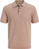 Jack & Jones Premium Gebreide polo Amber Brown