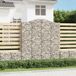 Maison Exclusive - Geknoopte gaasbakken, 7 stuks, 200x50x220/240 cm, verzinkt staal