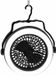 Redcliffs Camping lamp en ventilator - 2 in 1 - met LED lamp - 3 standen - D18 cm